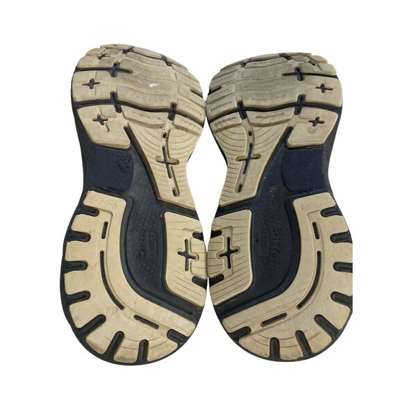 Brooks Ghost 14 Men size 8.5 Beige Navy Lightweight Mesh Sneakers Running Shoes - Picture 7 of 8